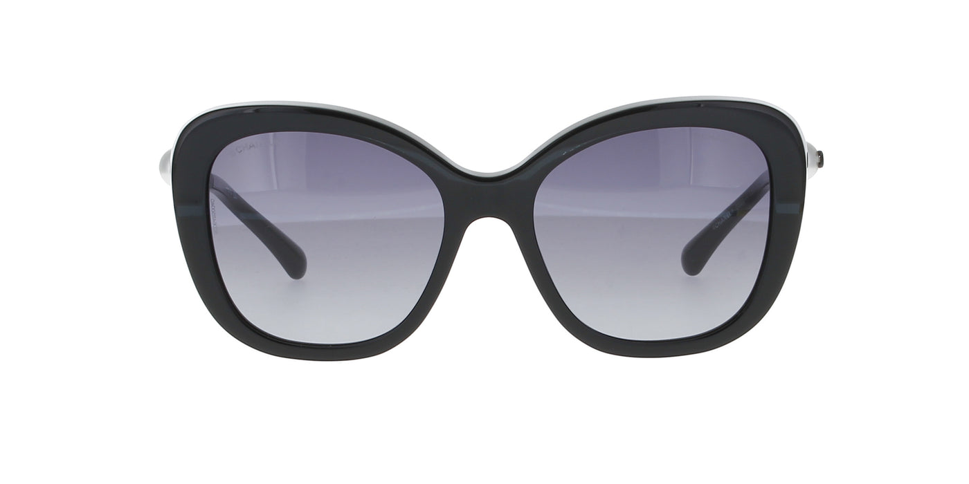 Black Square Pearl Chanel Sunglasses