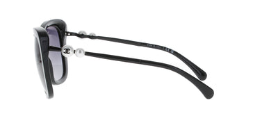 Black Square Pearl Chanel Sunglasses