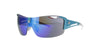 Mirrored Blue Rimless Shield Carrera Sunglasses