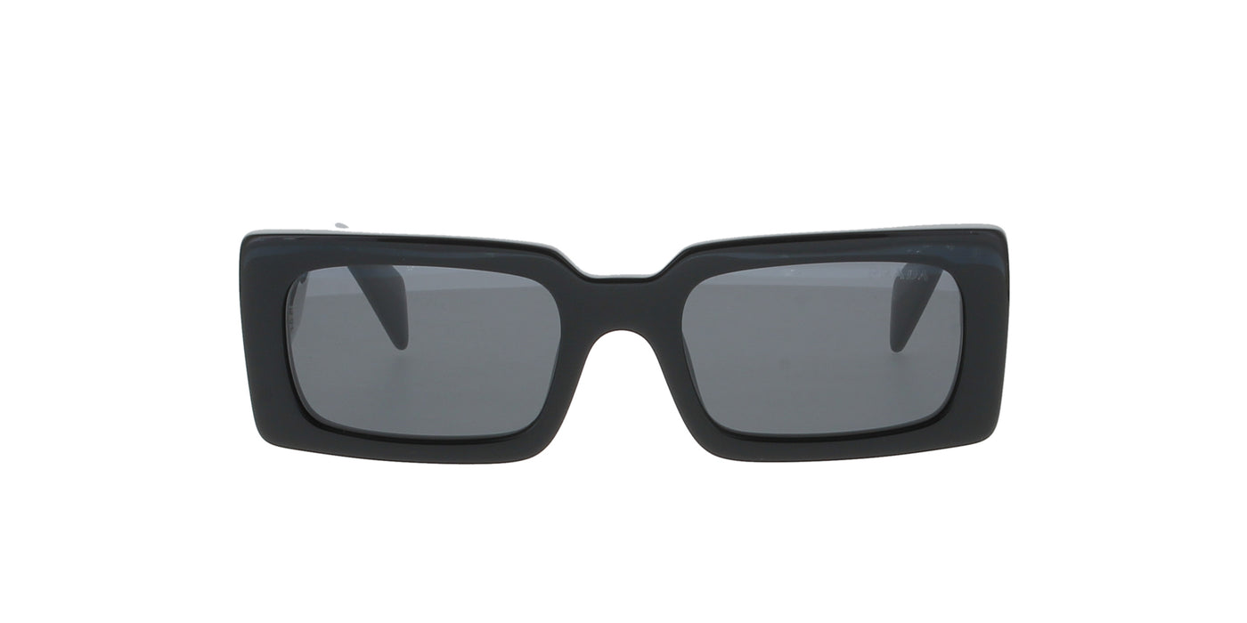 Shiny Black Rectangle Prada Sunglasses