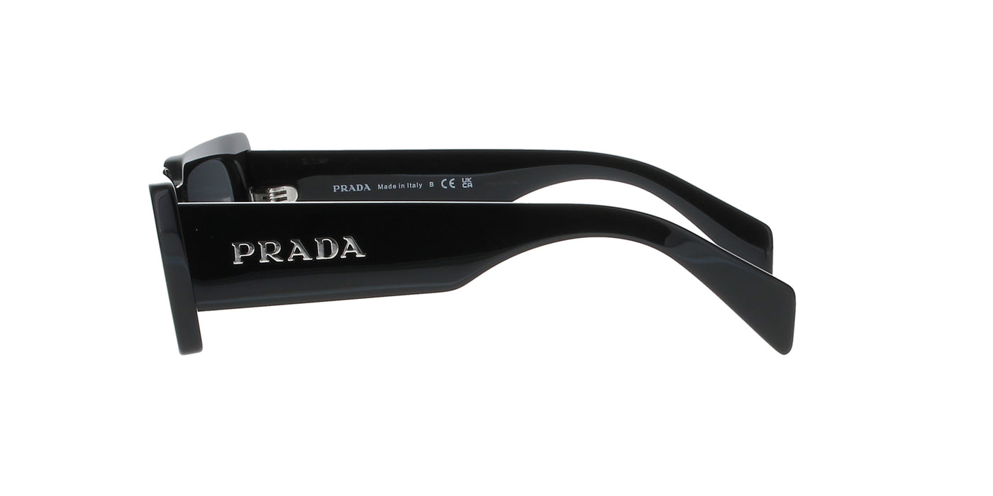 Shiny Black Rectangle Prada Sunglasses