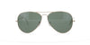 Gold Metal Rayban Aviator Sunglasses