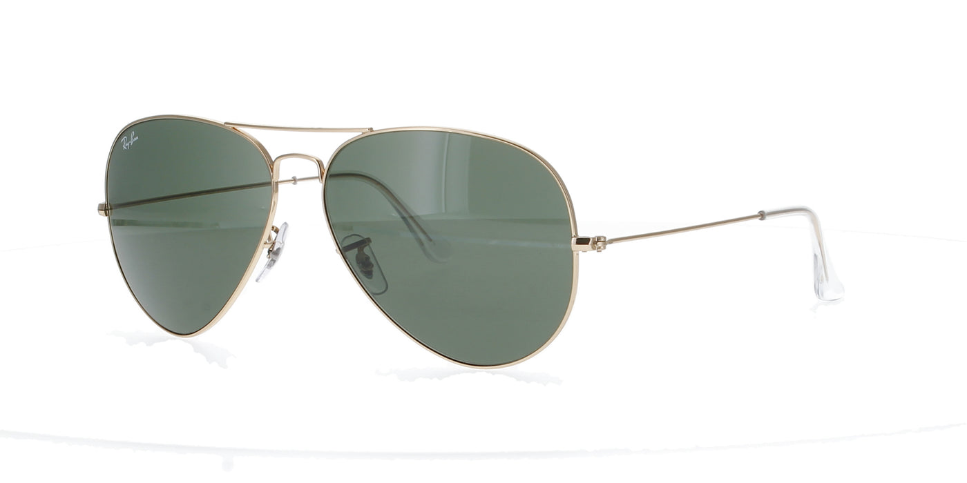 Gold Metal Rayban Aviator Sunglasses