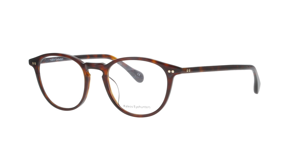 Dark Brown Tortoiseshell Round Kaleos Frame