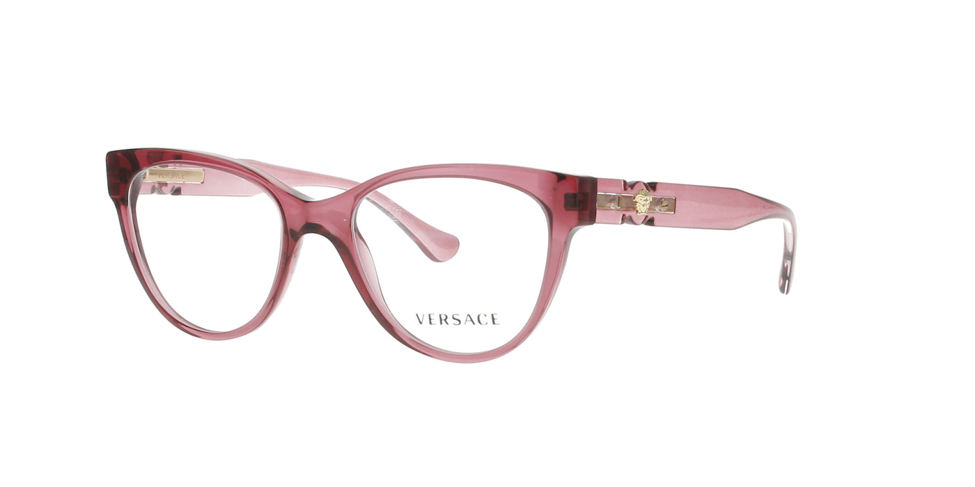 Versace Transparent Burgundy Cat Eye Frame