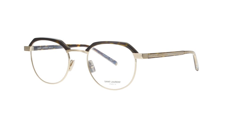 Havana and Gold Saint Laurent Frame