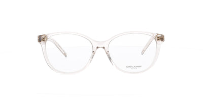 Shiny Nude Crystal Saint Laurent Frame