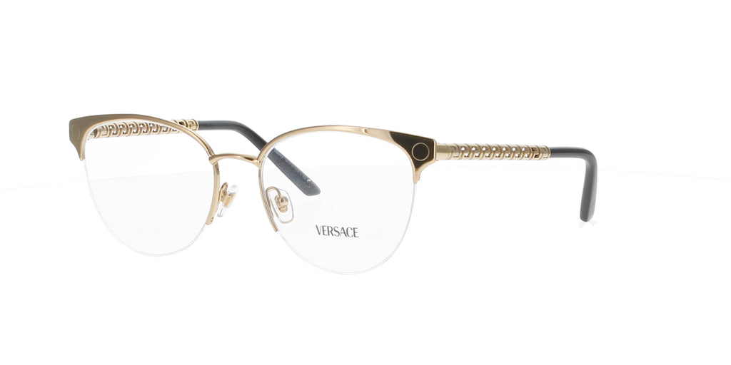 Gold Half Rim Versace Frame