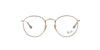 Havana on Gold Round Metal Rayban Frame