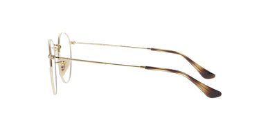 Havana on Gold Round Metal Rayban Frame