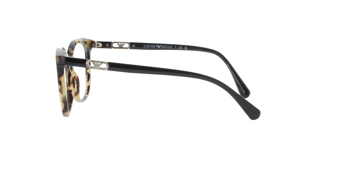 Shiny Yellow Havana Emporio Armani Frame