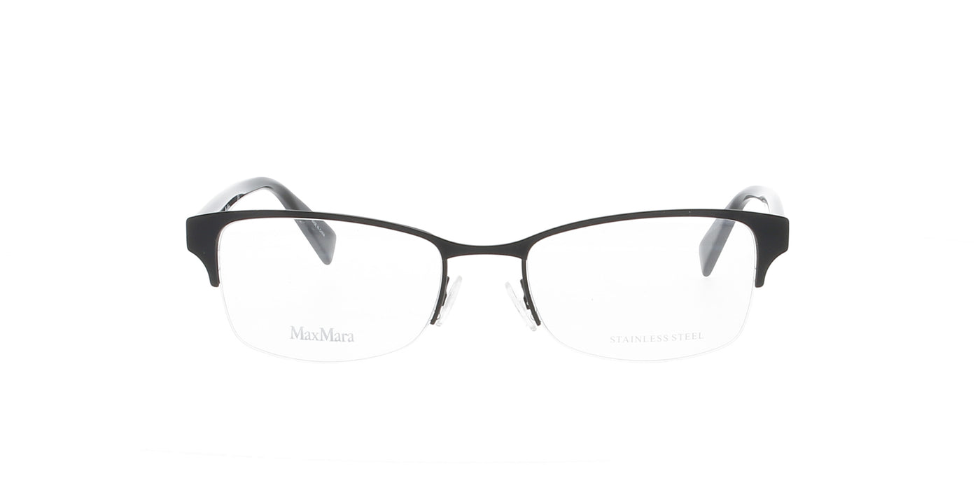 Matt Black Semi Rimless Max Mara Frame