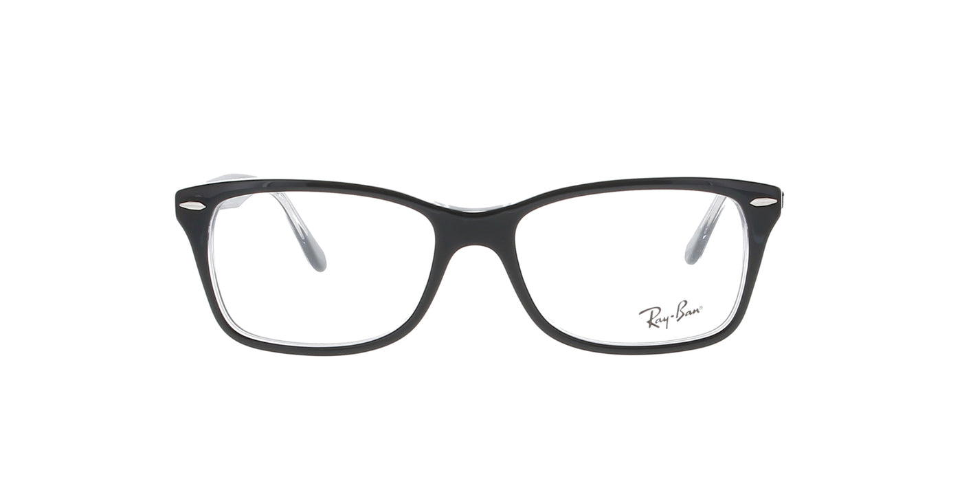 Polished Black on Transparent Rayban Frame