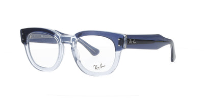 Polished Blue On Transparent Blue Rayban Mega Hawkeye Frame