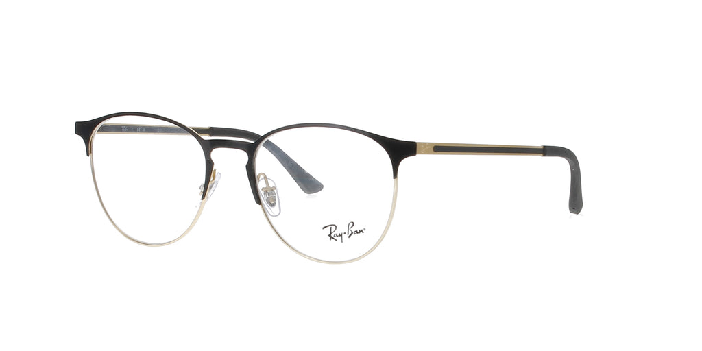 Polished Black on Gold Rayban Frame