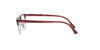 Polished Striped Red Rayban Clubmaster Frame