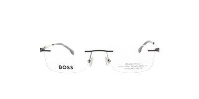 Stainless Steel with Titanium Rimless Boss Frame