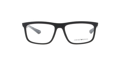 Matte Black Square Emporio Armani Frame