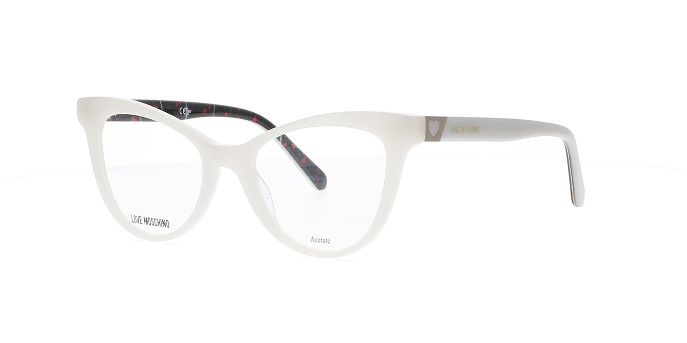 White Cat Eye Love Moschino Frame