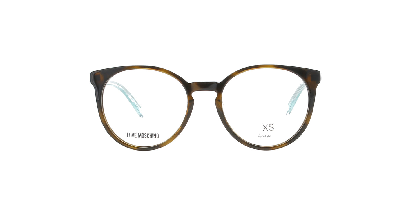 Havana with Green Love Moschino XS frame