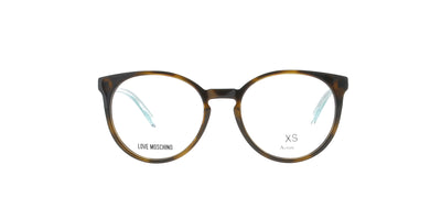 Havana with Green Love Moschino XS frame