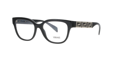 Glossy Black with Gold Versace Frame