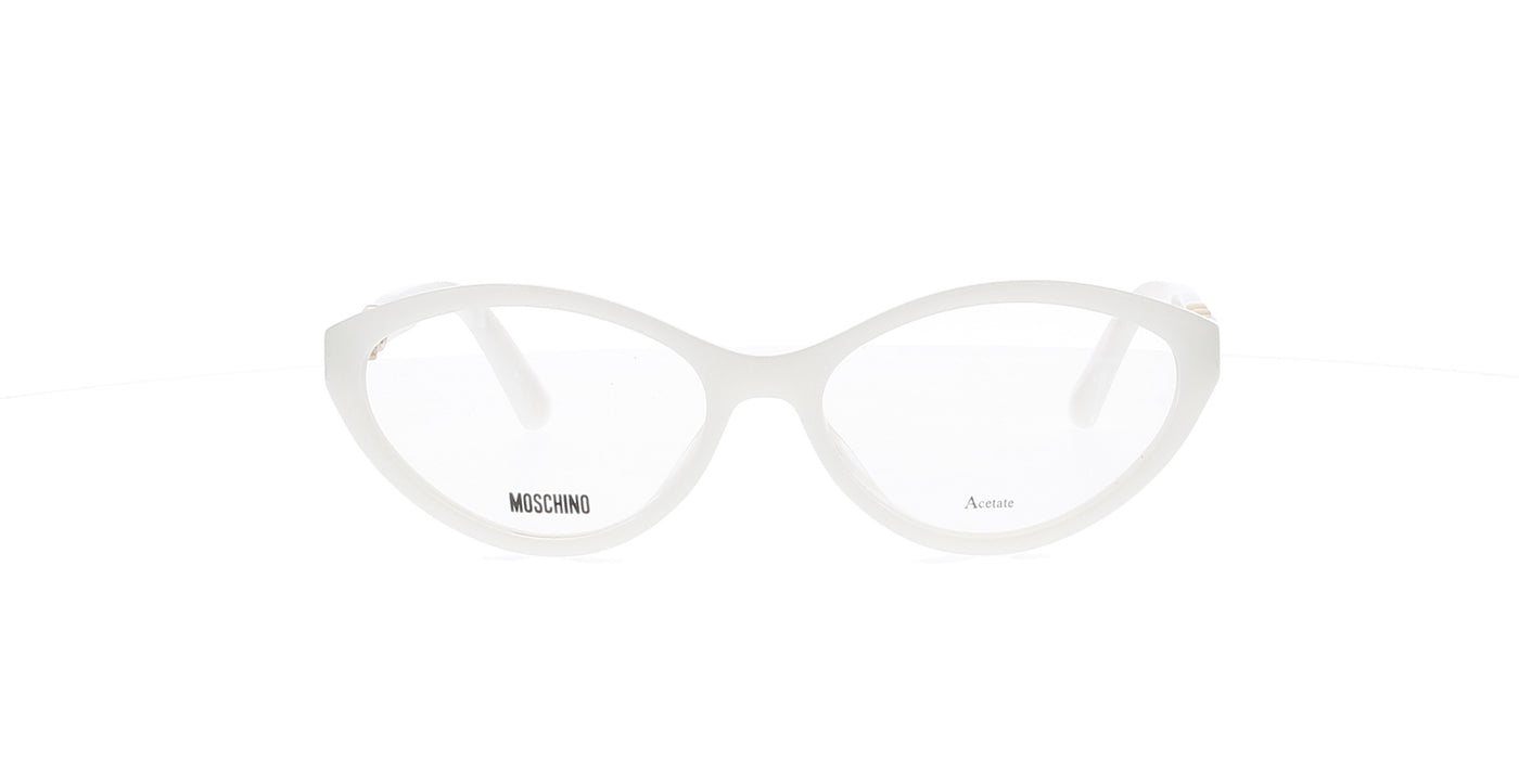 White Oval Moschino Frame