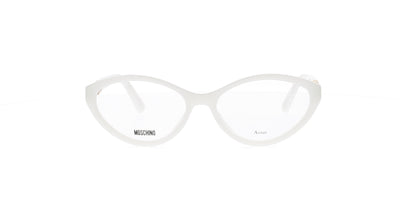 White Oval Moschino Frame