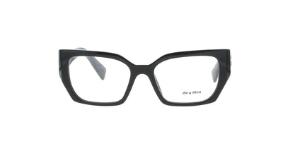 Polished Black Square Miu Miu Frame