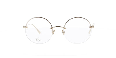 Round Gold Half Rim Dior Stellaire 012