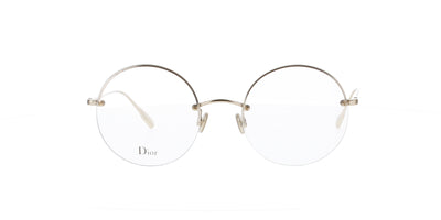 Gold Round Half Rim Dior Stellaire 012