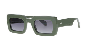 Glossy Green Rectangle Handmade Kaleos Sunglasses