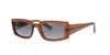 Transparent Brown Polarised Rayban Kiliane Sunglasses