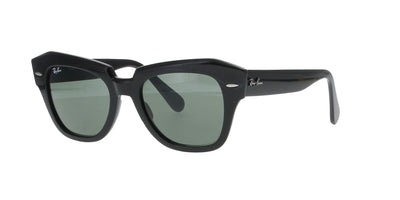 Polished Black Rayban State Street Sunglasses