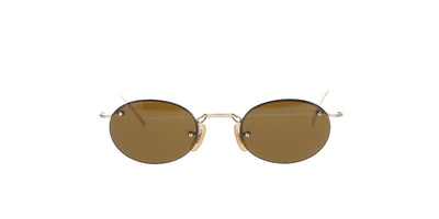 Vintage Gold Rimless Titanium Calvin Klein Sunglasses