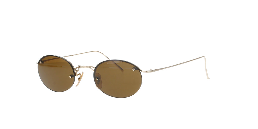 Vintage Gold Rimless Titanium Calvin Klein Sunglasses