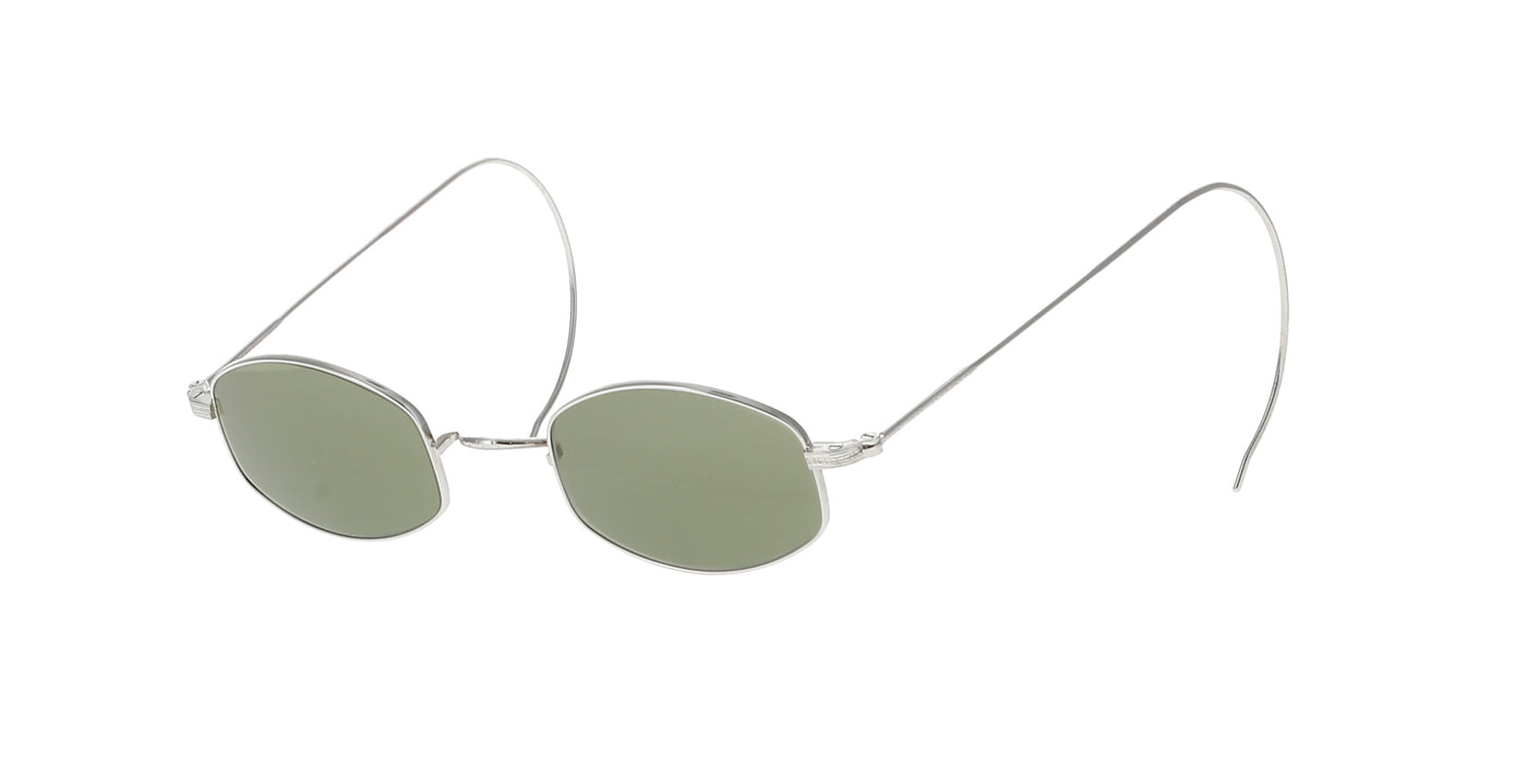 Retro Silver Angular Titanium Sunglasses