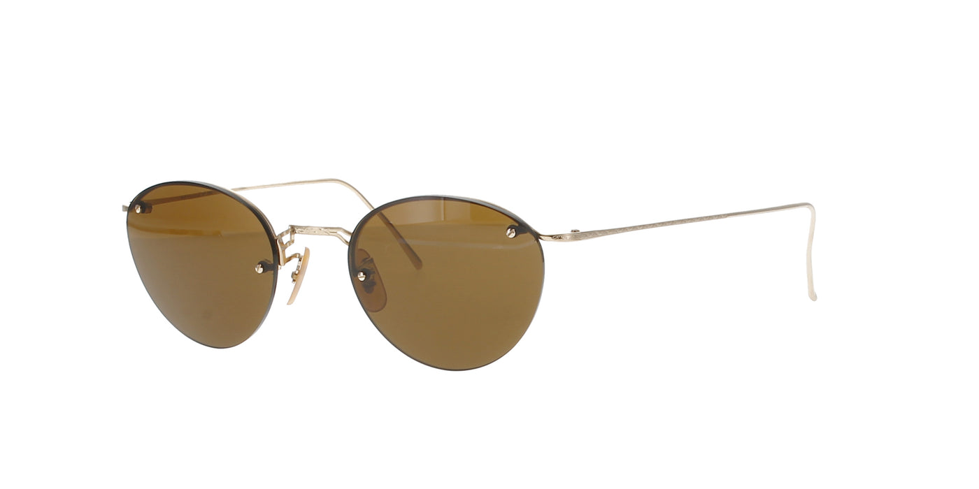 Retro Gold Rimless Titanium Calvin Klein Sunglasses