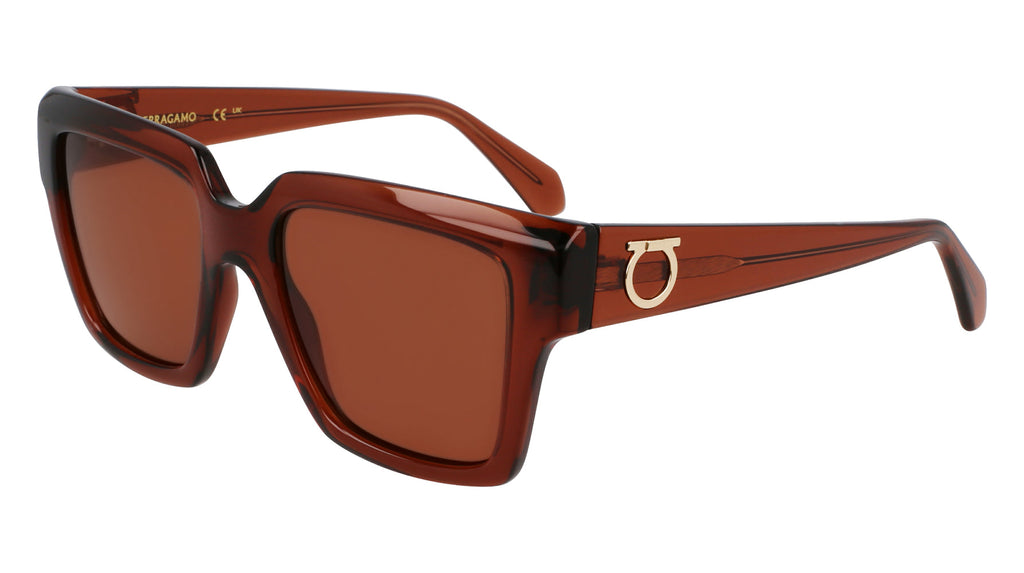 Ferragamo SF2014S Transparent Brown/Red #colour_transparent-brown-red