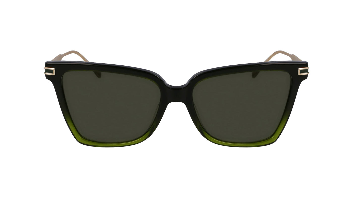 Ferragamo SF2036S Transparent Dark Gree/Green Gradient #colour_transparent-dark-gree-green-gradient