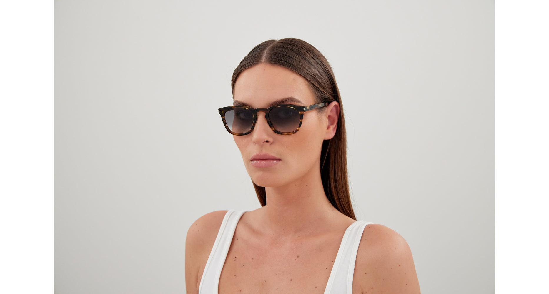 Saint Laurent Transparent SL 28 Sunglasses