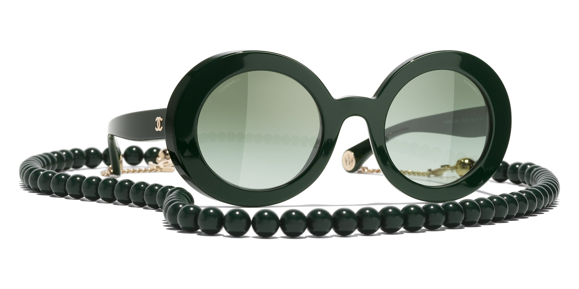 CHANEL 5489 Round Sunglasses Fashion Eyewear US