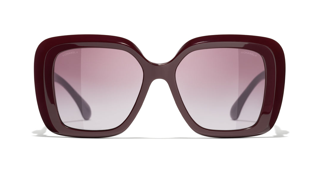 Chanel burgundy sunglasses best sale