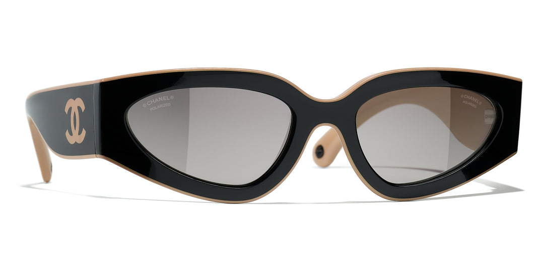 Chanel gold cat eye sunglasses best sale