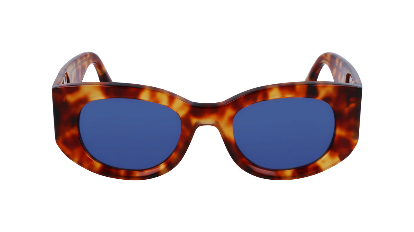 Victoria Beckham VB654S Blonde Havana/Blue #colour_blonde-havana-blue