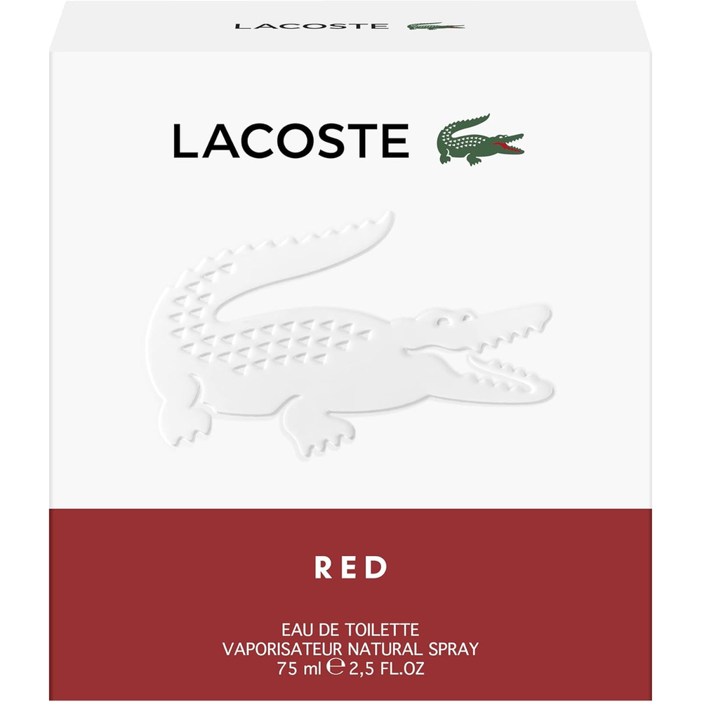 Lacoste Red Eau De Toilette Spray 125ml: Energize Your Senses with this Dynamic Fragrance for Confident Men