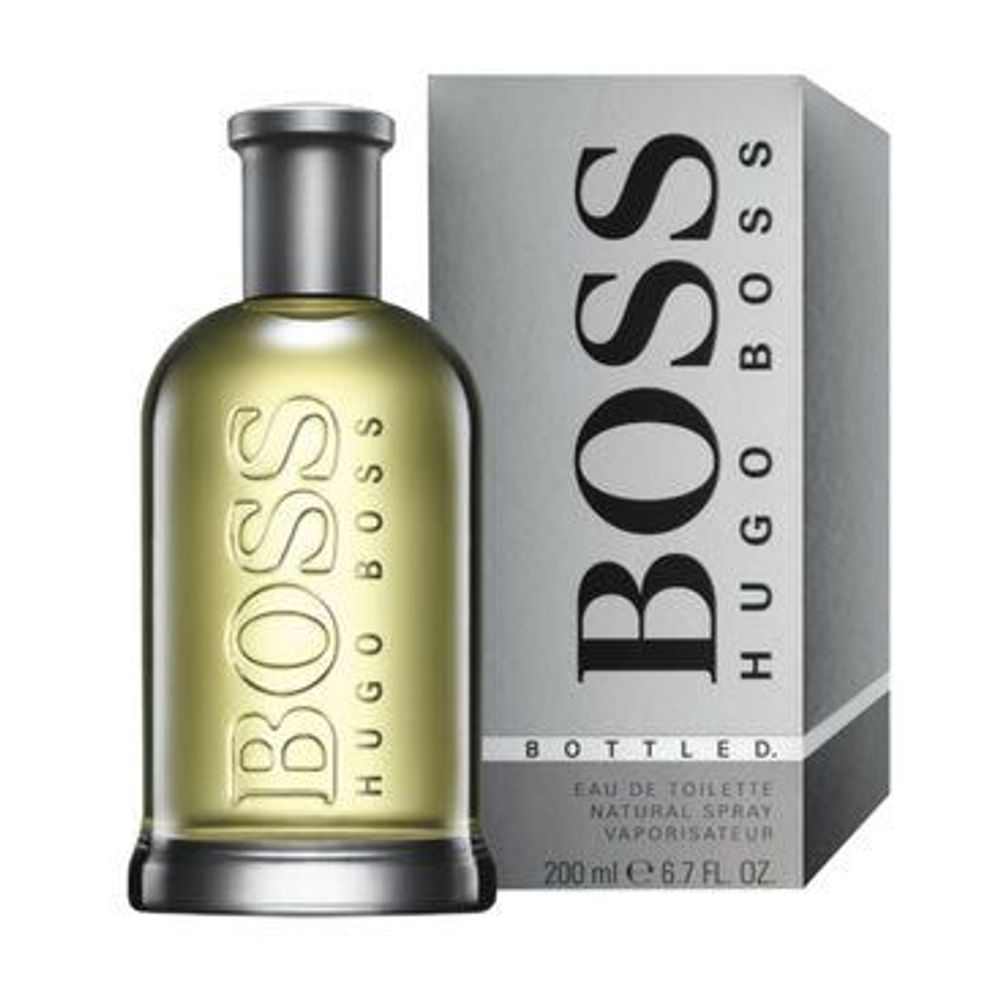 Boss Bottled Grey 200ml Eau De Toilette: A Woody Amber Fragrance for Him