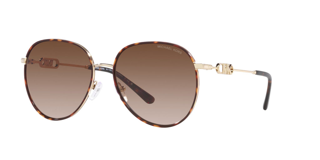 Michael Kors Empire MK1128J Light Gold/Dark Tortoise/Brown Gradient #colour_light-gold-dark-tortoise-brown-gradient