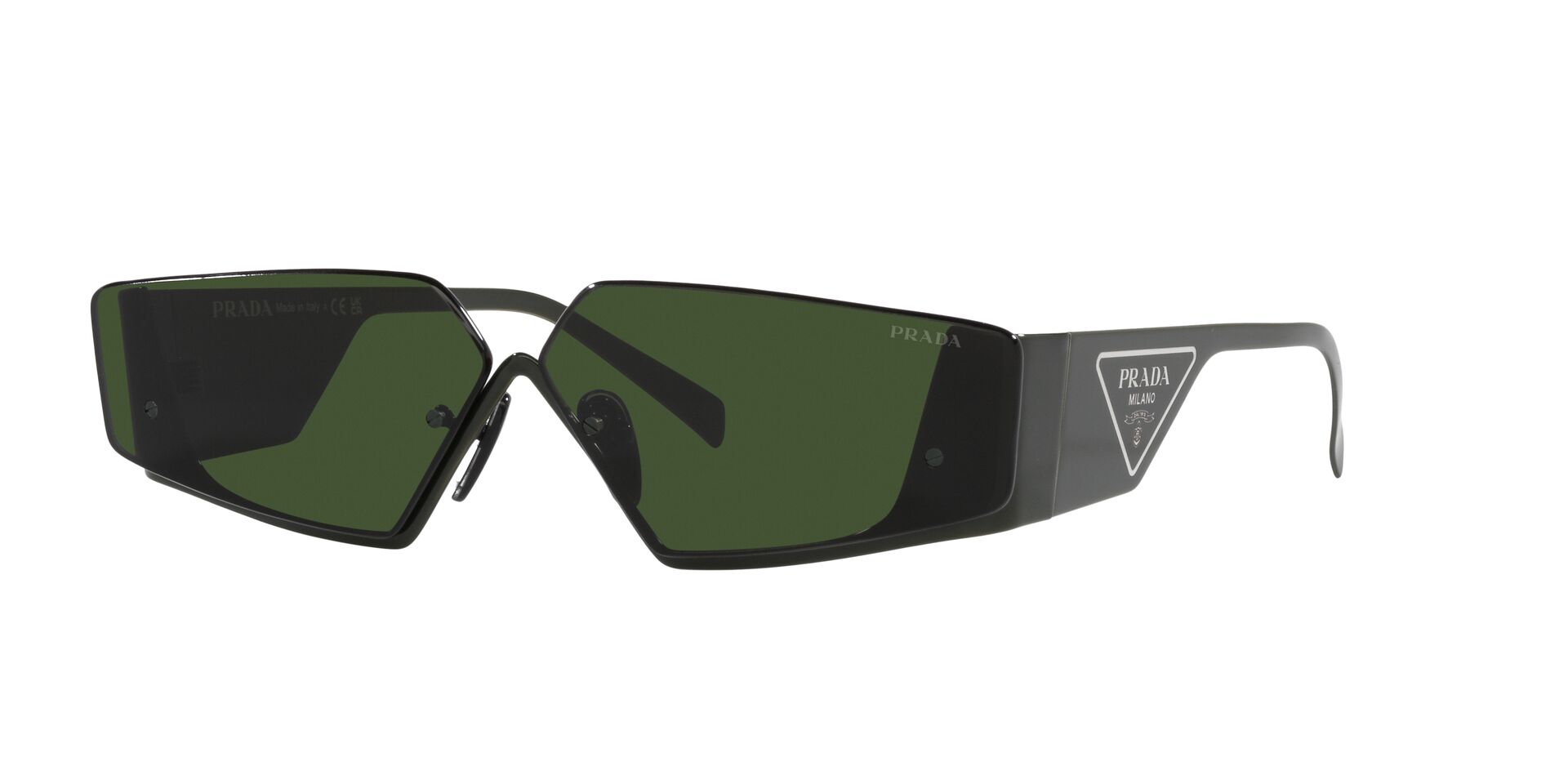 Prada green online sunglasses