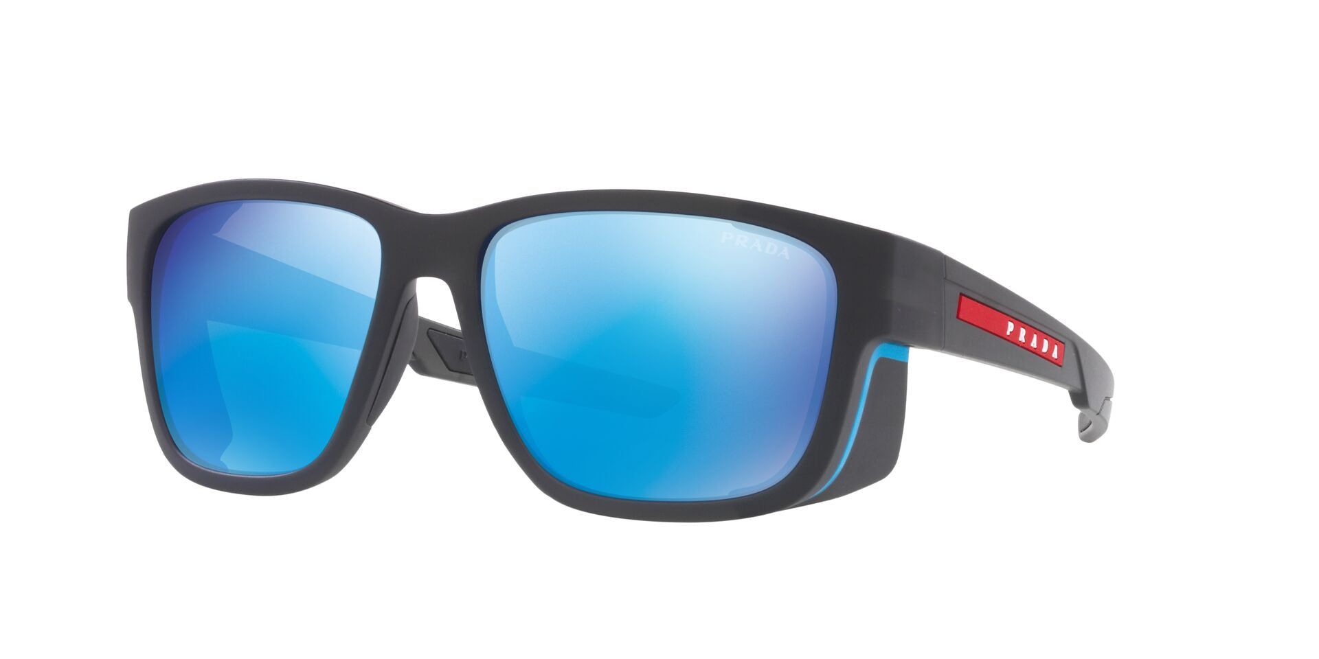 NEW PRADA SPORT SPS 05V 2024 MAB-387 BLUE MIRRORED AUTHENTIC SUNGLASSES